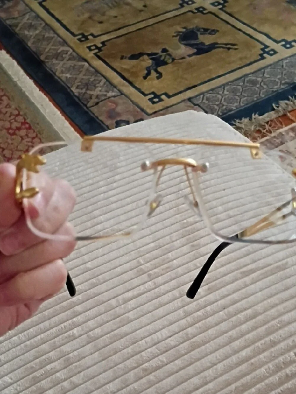 Gold Rimless Glasses - Women Accessories